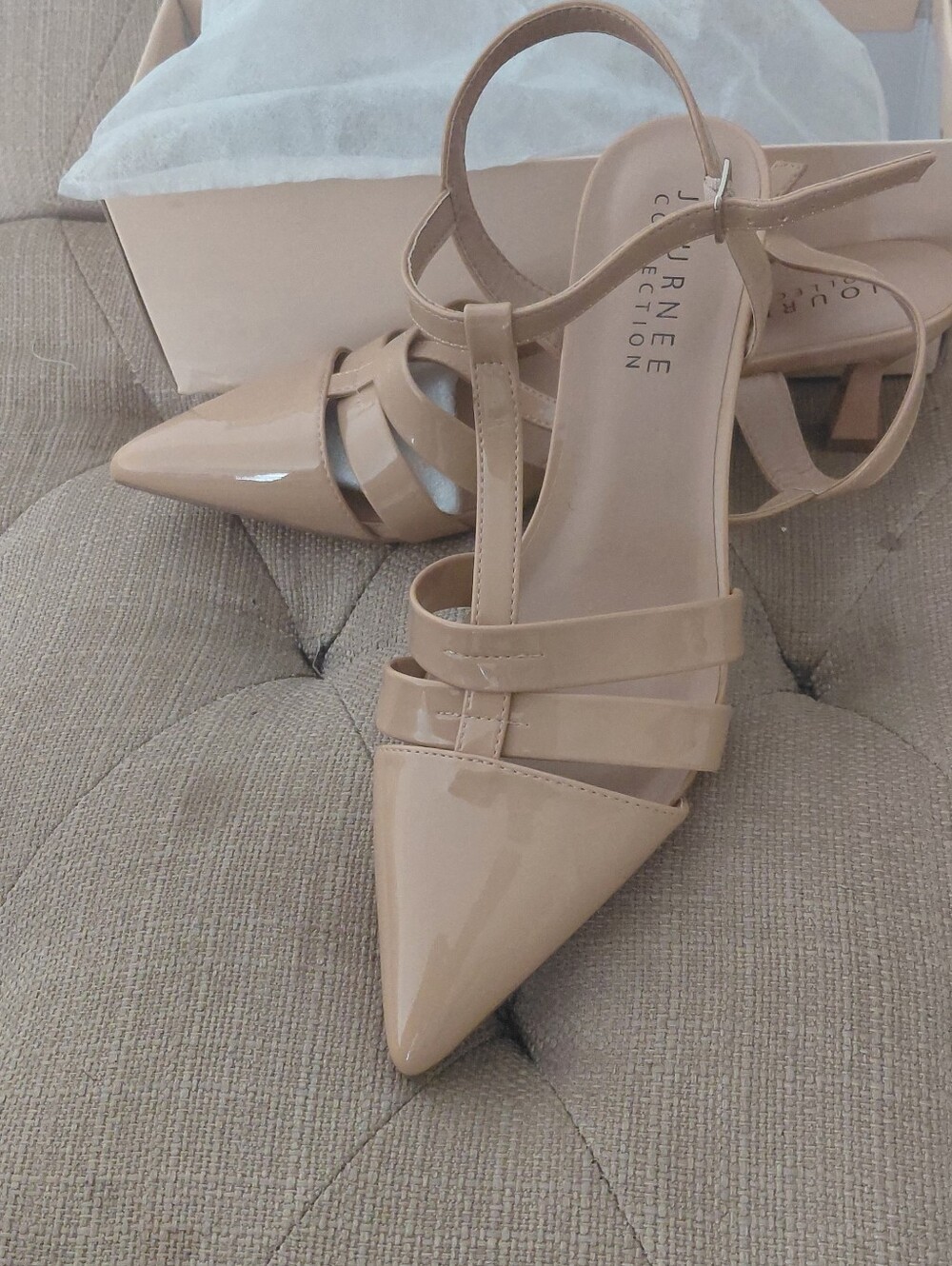 Women's Jazlynn T Strap Kitten Heel Dress Pumps